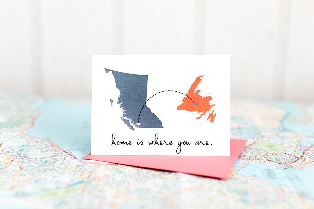 Home Is Where You Are Greeting Cards by Halifax Paper Hearts