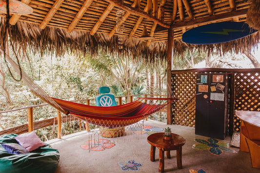 Tresart Cache Double Hammock with Wood Hanger (Fair Trade Made)