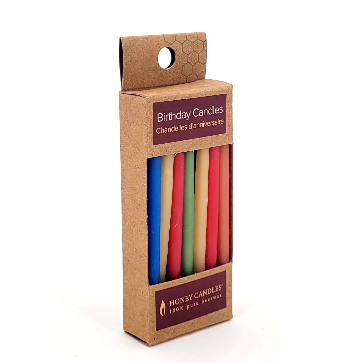 Honey Candles Beeswax Birthday Candles - Pack of 20