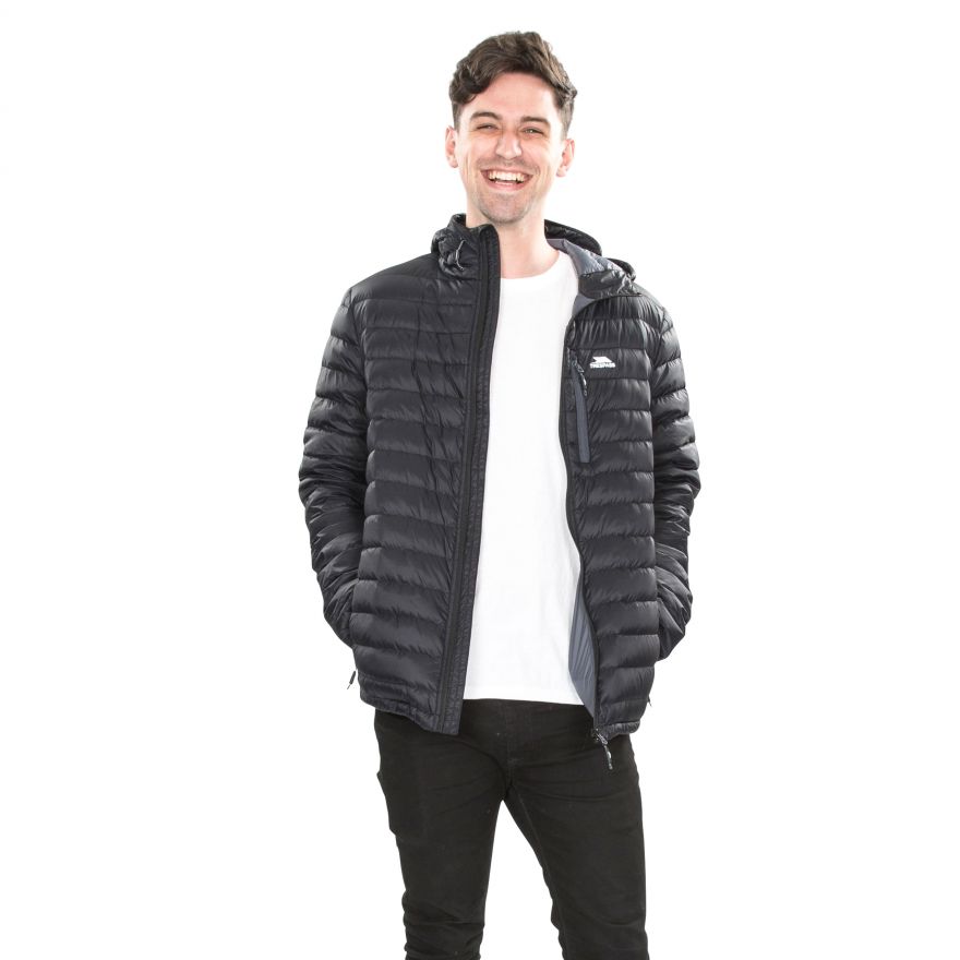 Trespass Men's Hooded Down Packaway Jacket