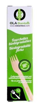 Ola Bamboo Biodegradable Disposable Wooden Utensils