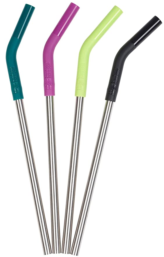 Klean Kanteen Multicolour 4 Piece Stainless Steel Straw Set