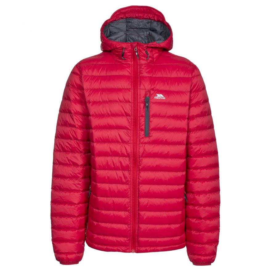 Trespass Men's Hooded Down Packaway Jacket