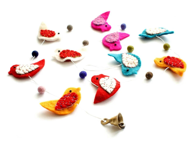Hamro Village Fair Trade Felted Garlands