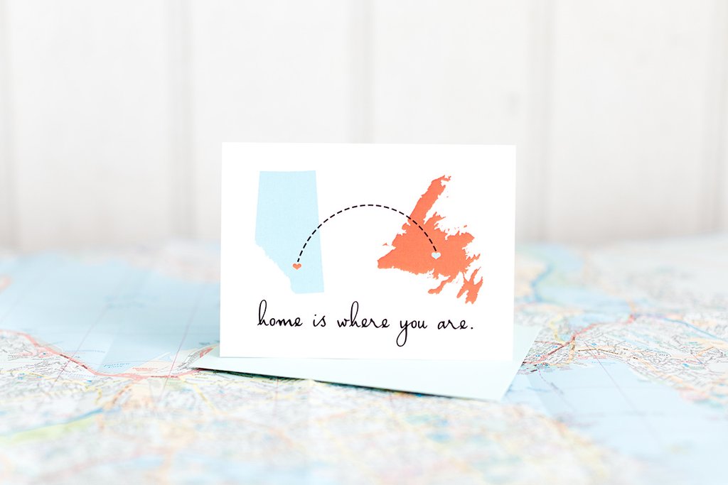 Home Is Where You Are Greeting Cards by Halifax Paper Hearts