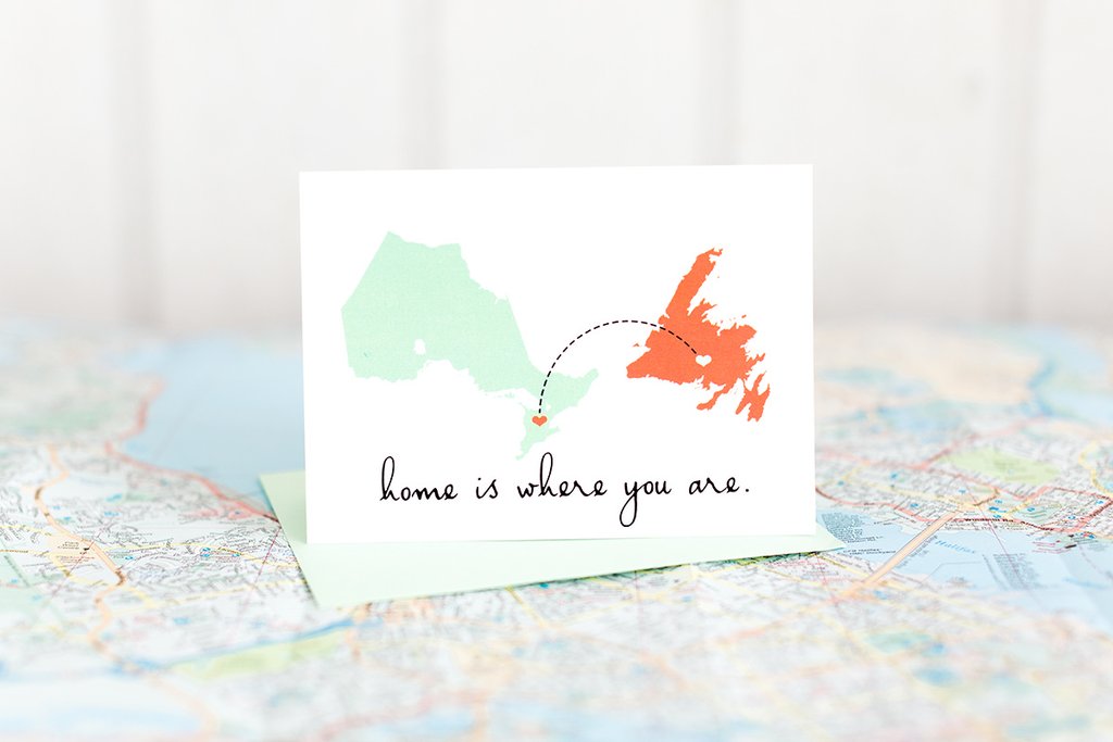 Home Is Where You Are Greeting Cards by Halifax Paper Hearts