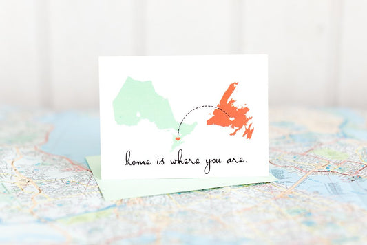 Home Is Where You Are Greeting Cards by Halifax Paper Hearts