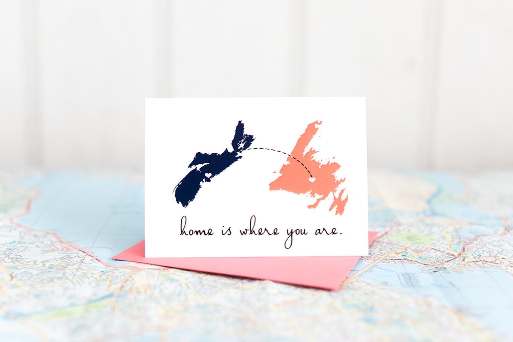 Home Is Where You Are Greeting Cards by Halifax Paper Hearts
