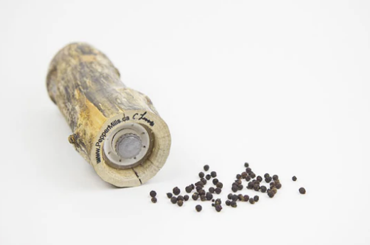 Tree Branch Cottage Pepper Mill with Reclaimed Wood