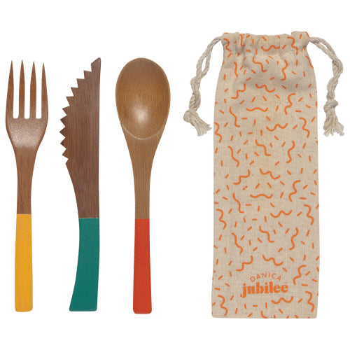 Danica Bamboo On-The-Go Cutlery
