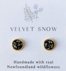 Velvet Snow - Stud Earrings