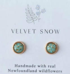Velvet Snow - Stud Earrings