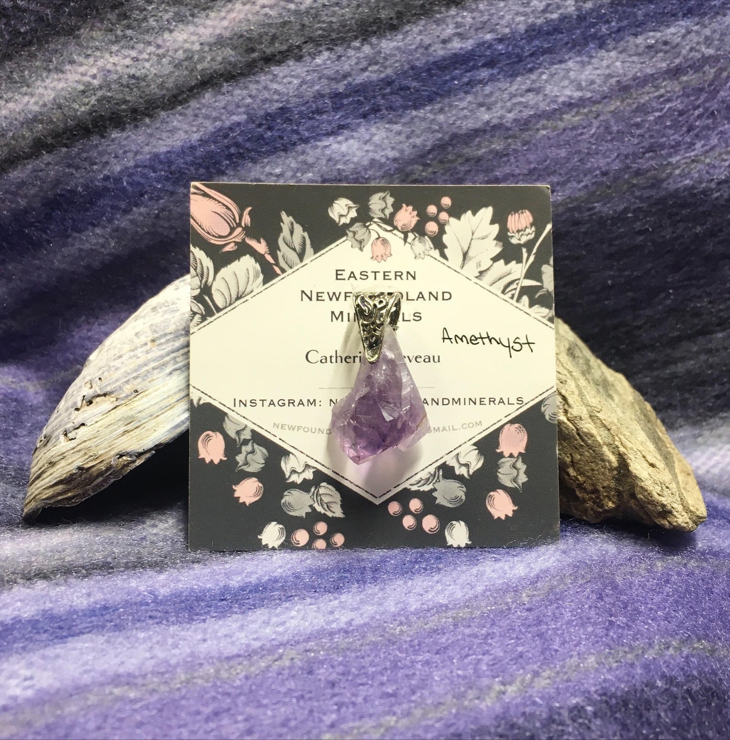 Amethyst Pendants by Eastern Newfoundland Minerals