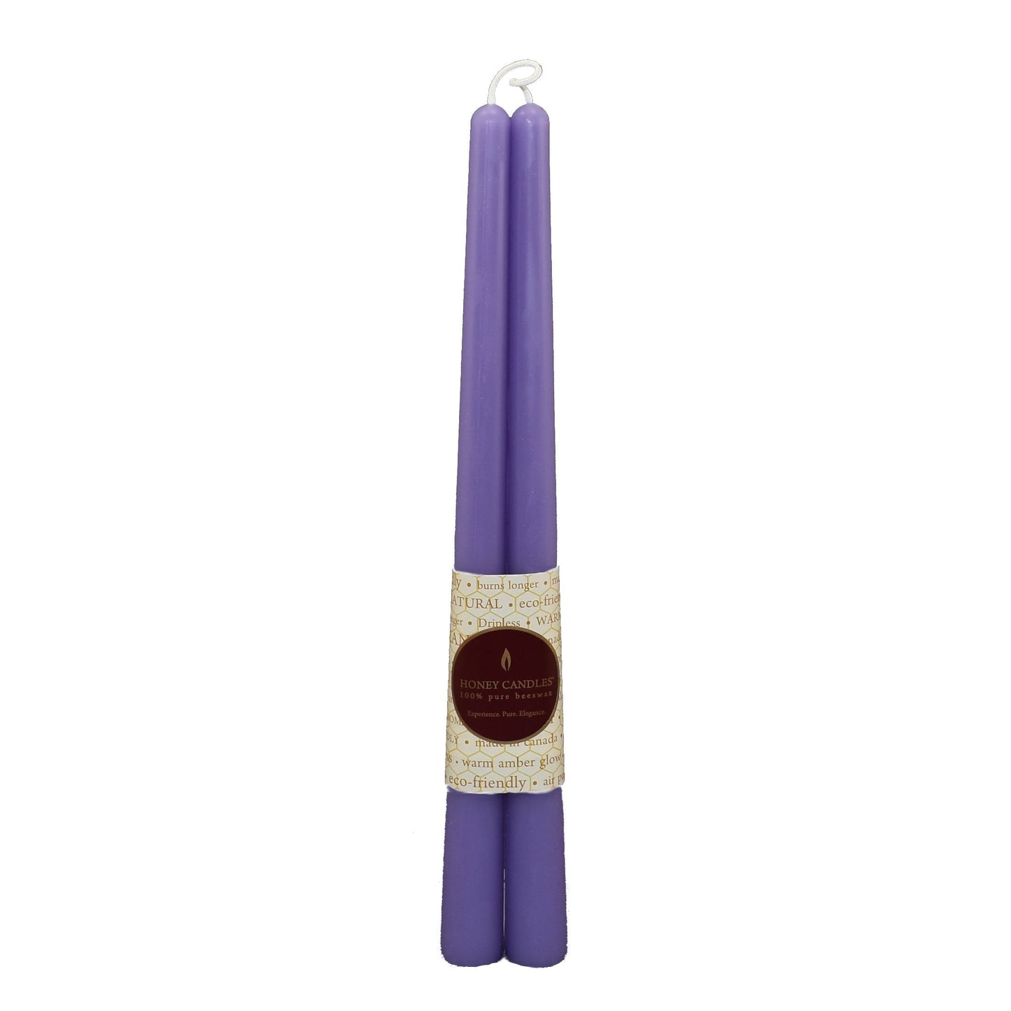 Honey Candles Beeswax 12" Taper Candles **Set of 2**