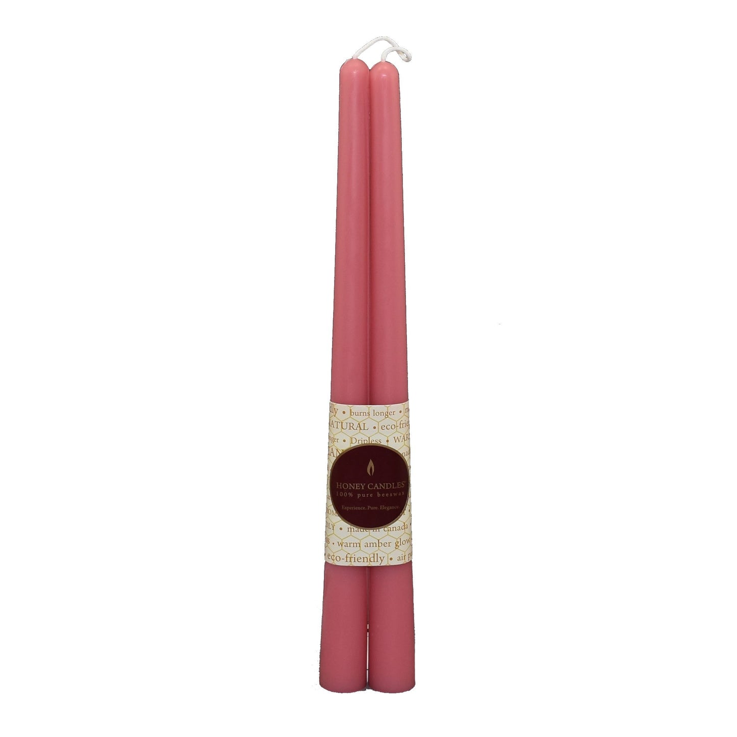 Honey Candles Beeswax 12" Taper Candles **Set of 2**