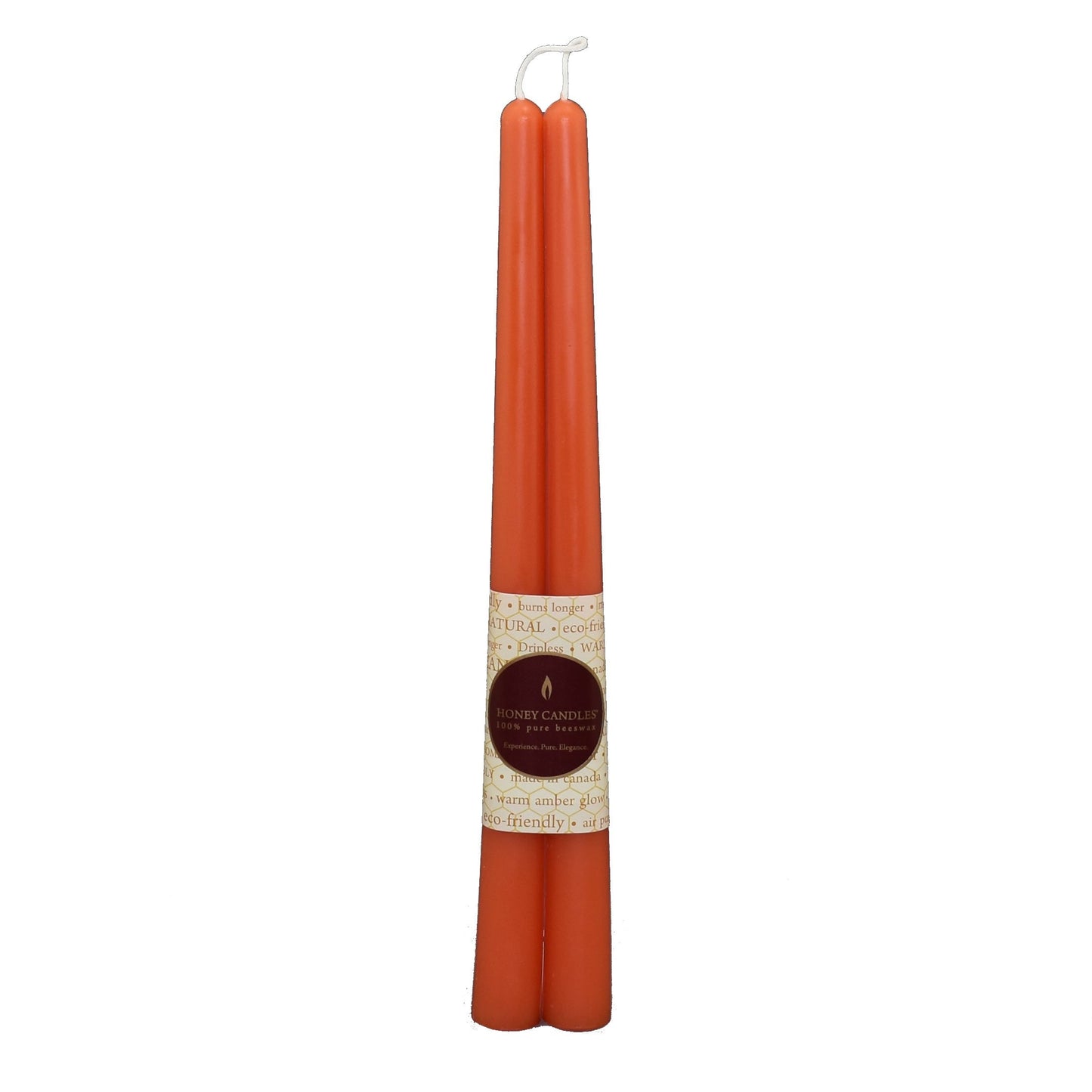 Honey Candles Beeswax 12" Taper Candles **Set of 2**
