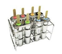 Onyx Stainless Steel Ice Pop Molds