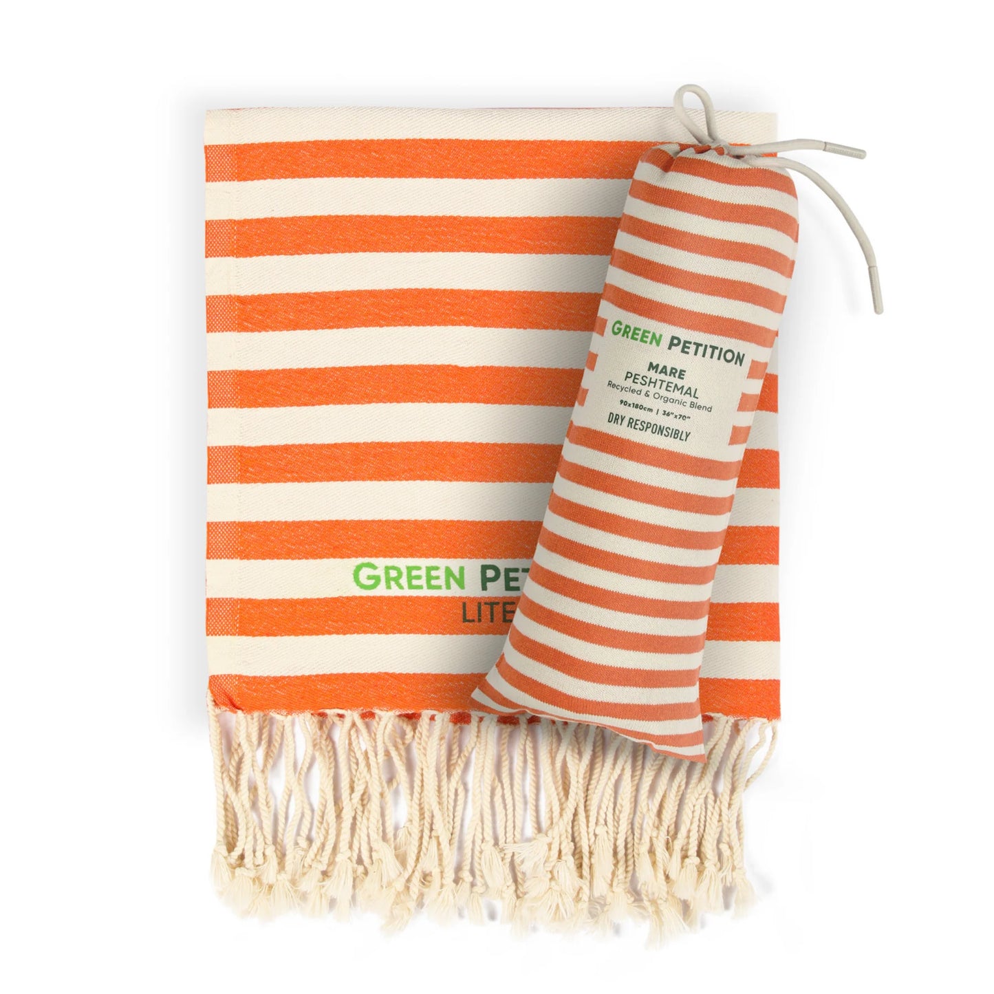 Green Petition - Maris Beach Towel 40”x70” (100 cm×180 cm)