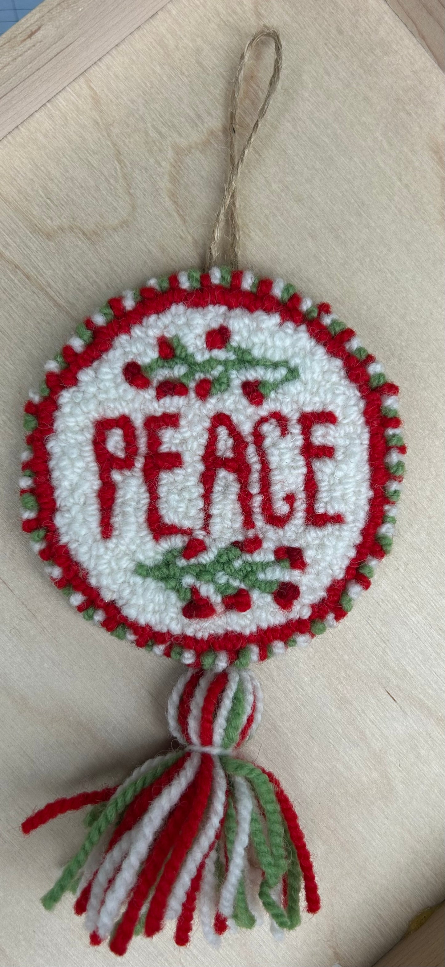 Ocean View Textile Studio - Hooked Rug Ornaments