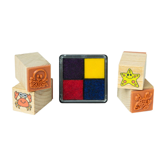 House of Marbles-Wooden Stamp Set – Ocean