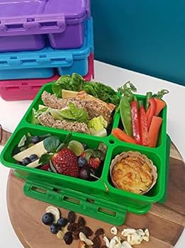 Go Green Leak-Proof 4 Compartment Bento Lunchbox