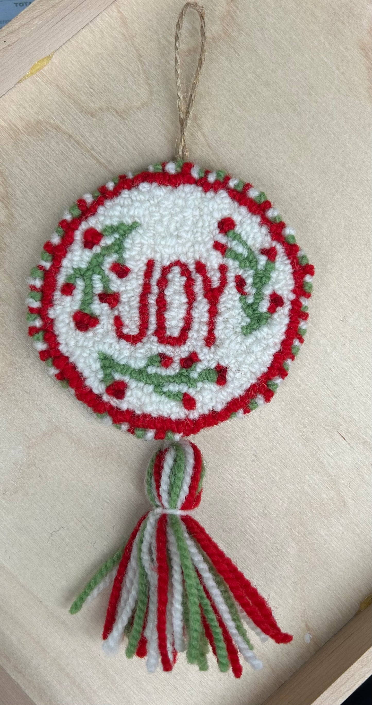 Ocean View Textile Studio - Hooked Rug Ornaments