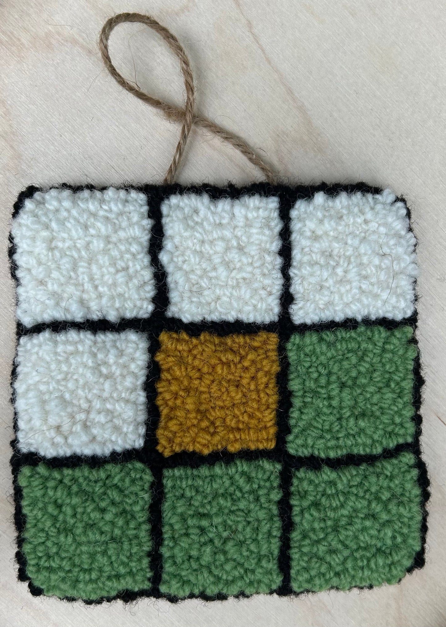 Ocean View Textile Studio - Hooked Rug Ornaments