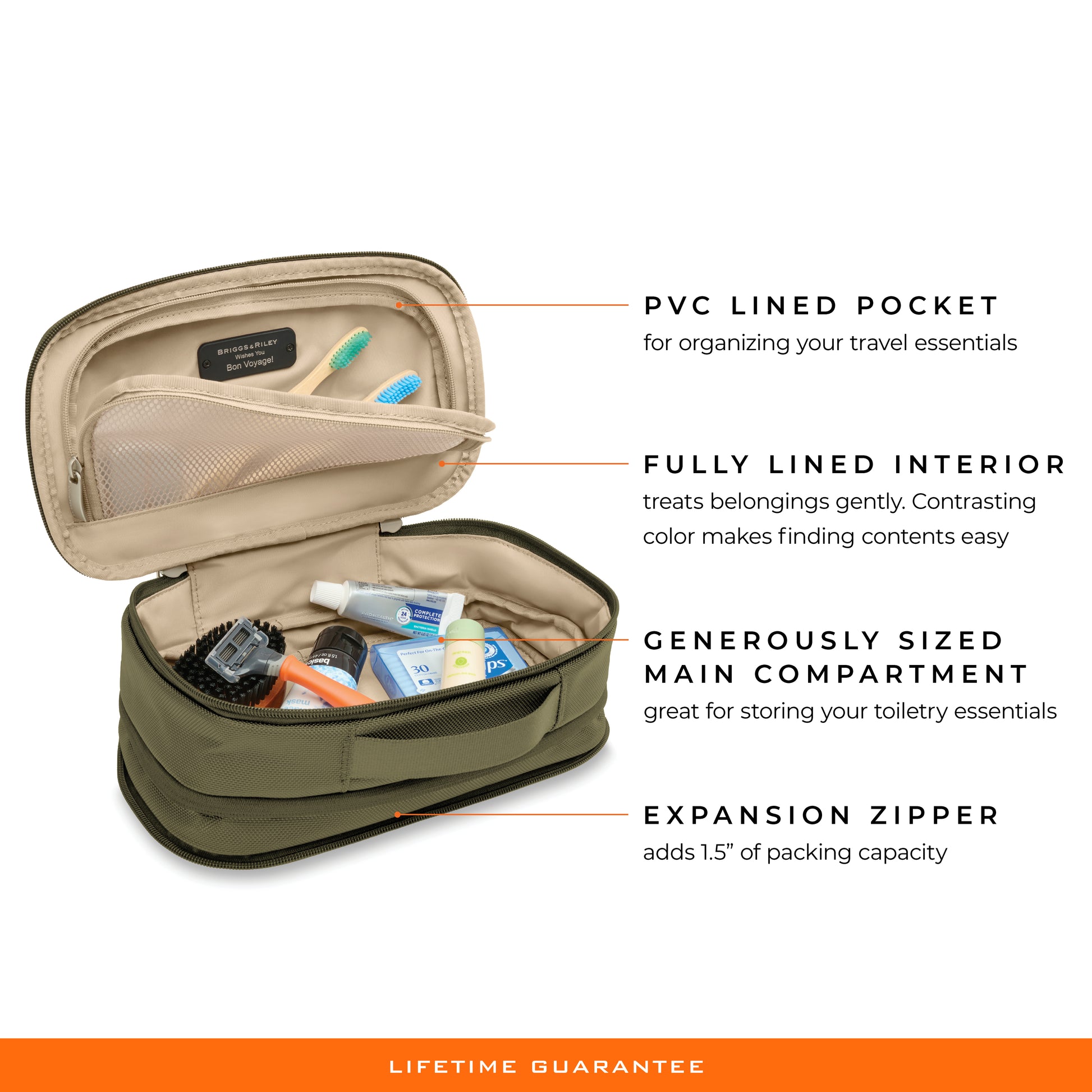 Toiletry Bag, Expandable Essentials Kit