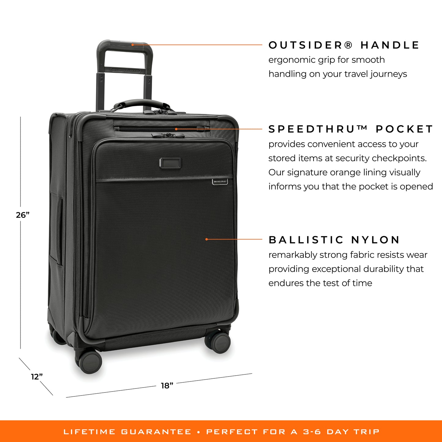 Briggs & Riley Baseline Medium & Large Expandable Spinner Suitcases