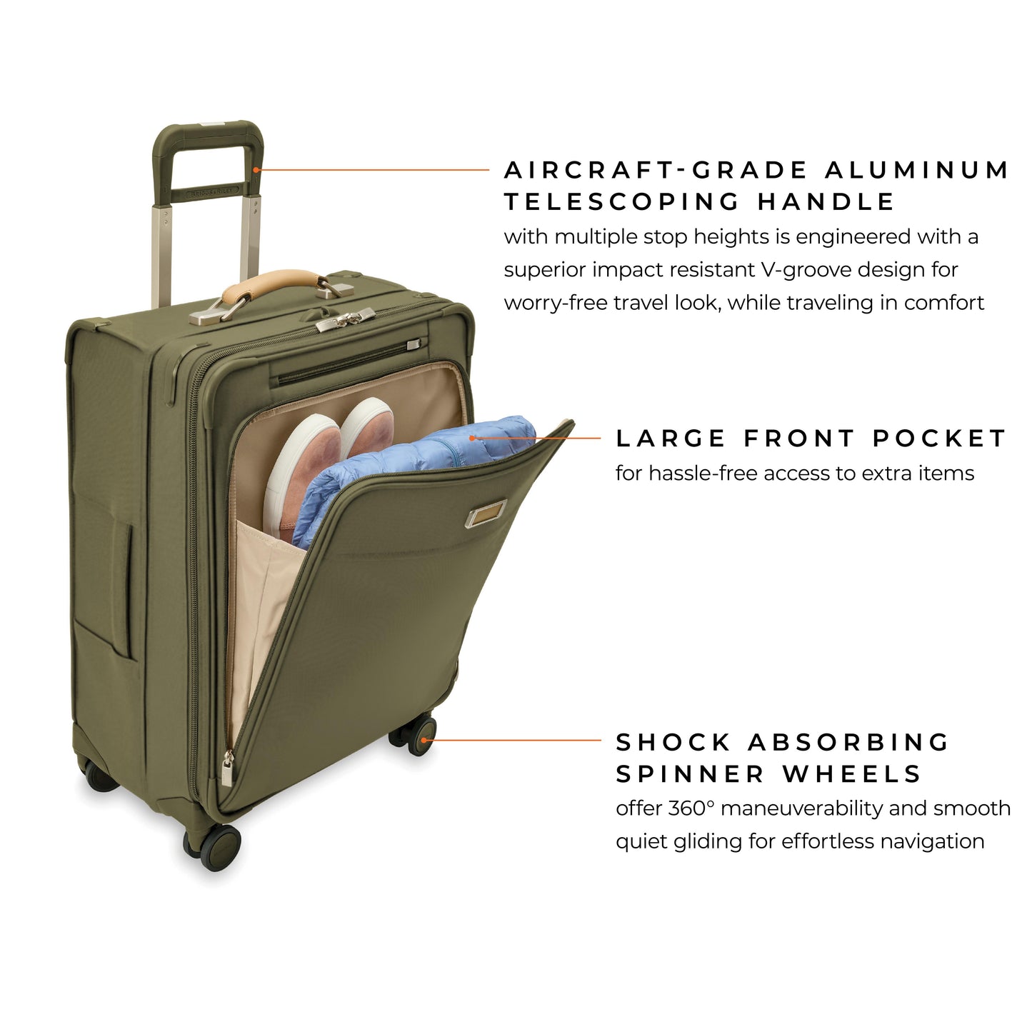 Briggs & Riley Baseline Medium & Large Expandable Spinner Suitcases