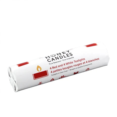 Honey Candles -Clear Cup Roll of 8