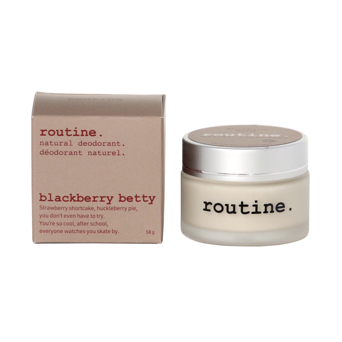 Routine Natural Deodorant 58g Glass Jar