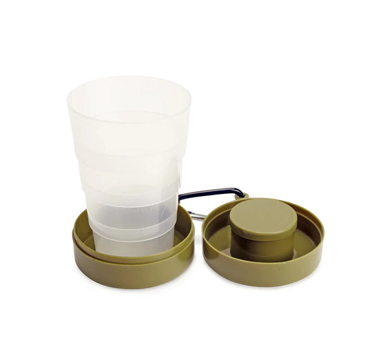 Collapsible Travel Cup with Pill Compartment