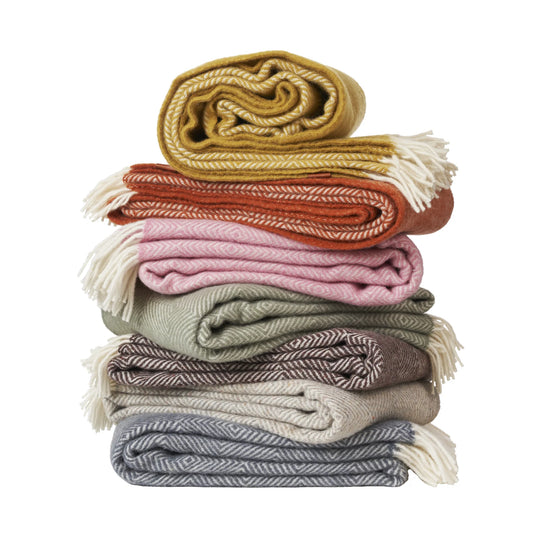 Klippan Gooseye Throw (25% recycl. wool & 75% lambswool, brushed 130cmx180cm)