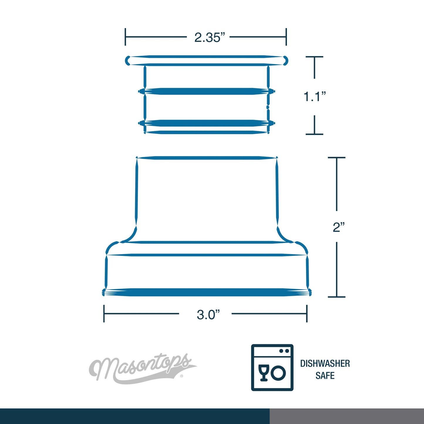 Masontops Mason Jar Cocktail Shaker Lid