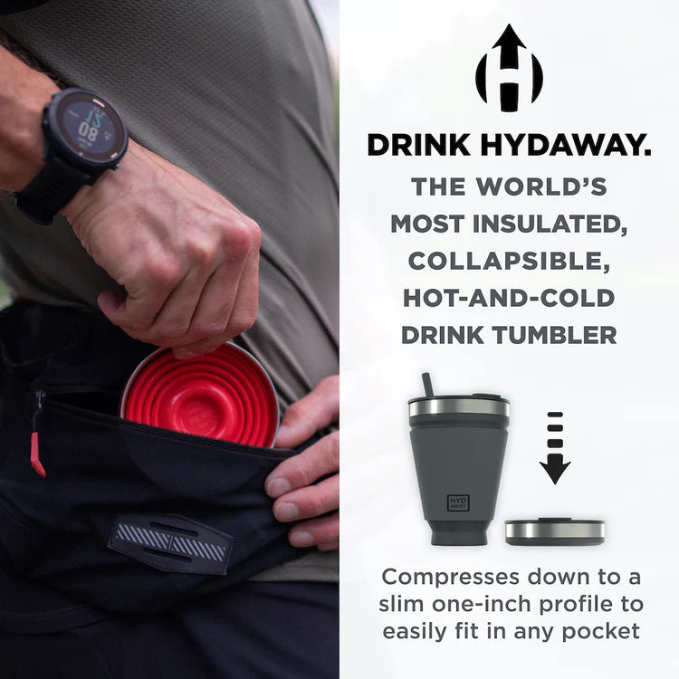Hydaway Collapsible Insulated Tumbler with Spill-Proof Lid (16oz)