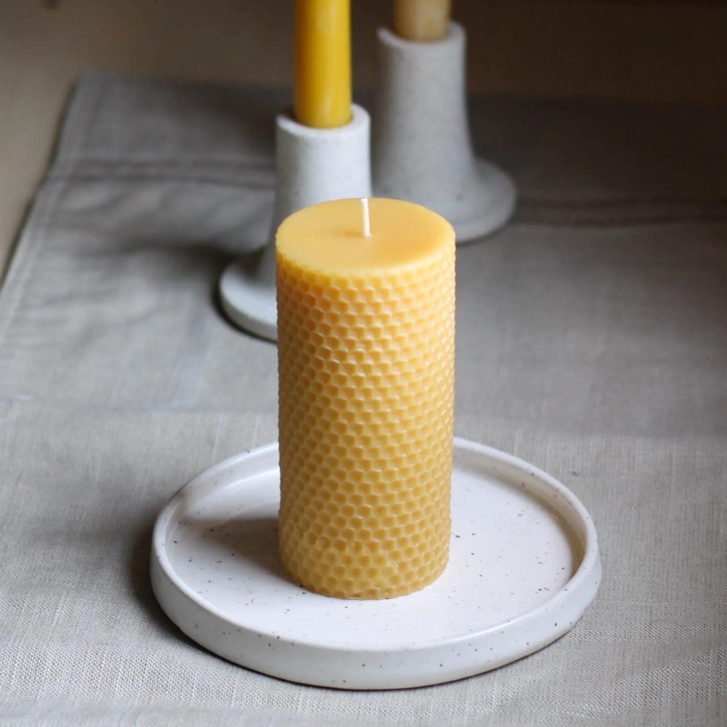 Honey Candles - Honeycomb Pillar Candle
