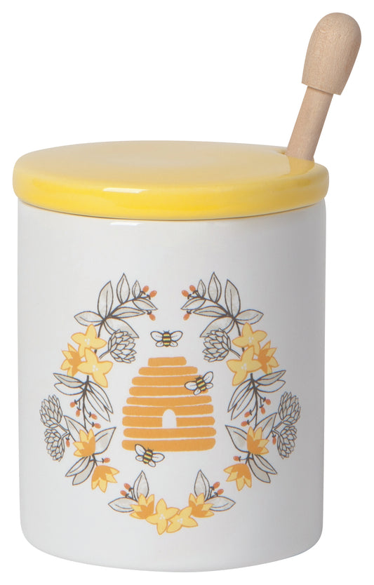Danica Sweet Bees Honey Pot with Dipper