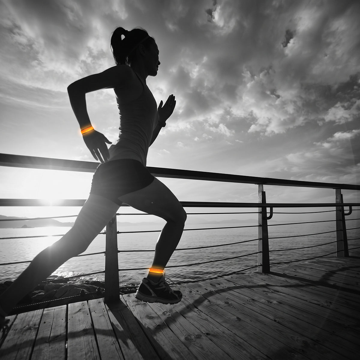 LED Slap Wrap Bracelet – 100 Lumen Reflective Safety Light