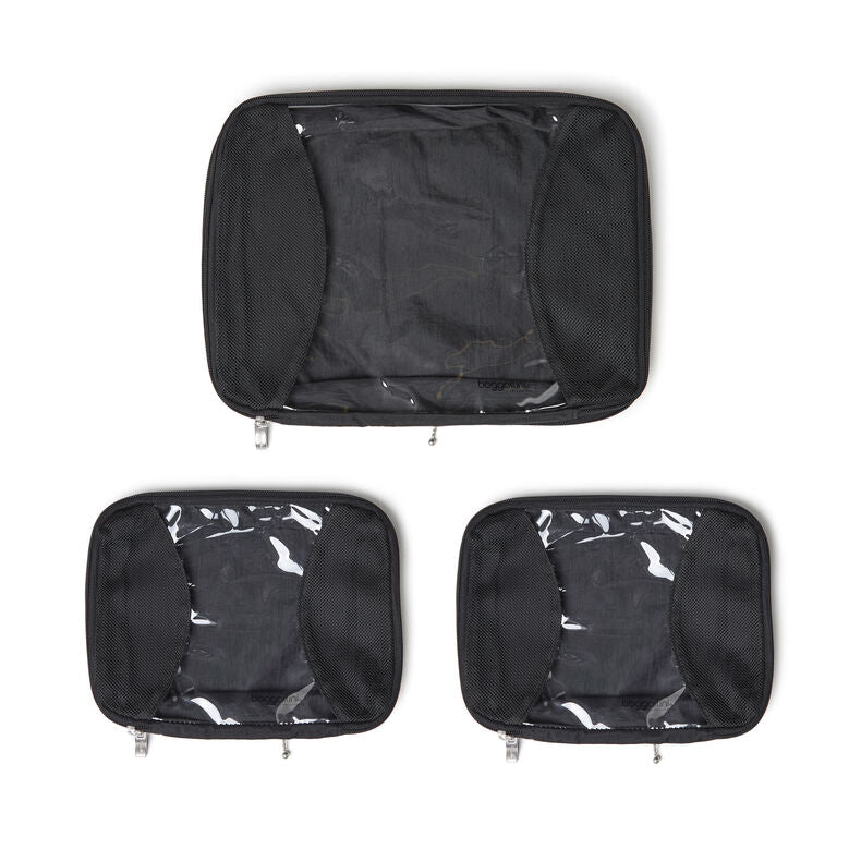 Set of 2 Medium + 1 Large Baggallini Compression Packing Cubes