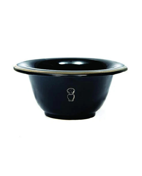 PureBadger Collection Shaving Bowl, Porcelain, With Silver Rim