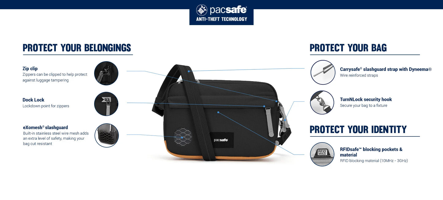 Pacsafe GO Anti-Theft Crossbody