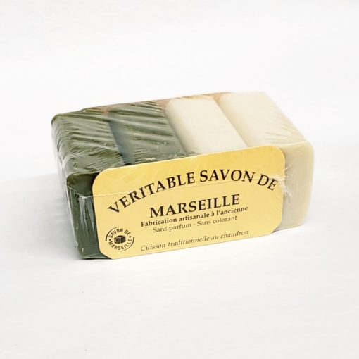 Marseille Soap Bars 100g – 2 Olive and 2 Neutral
