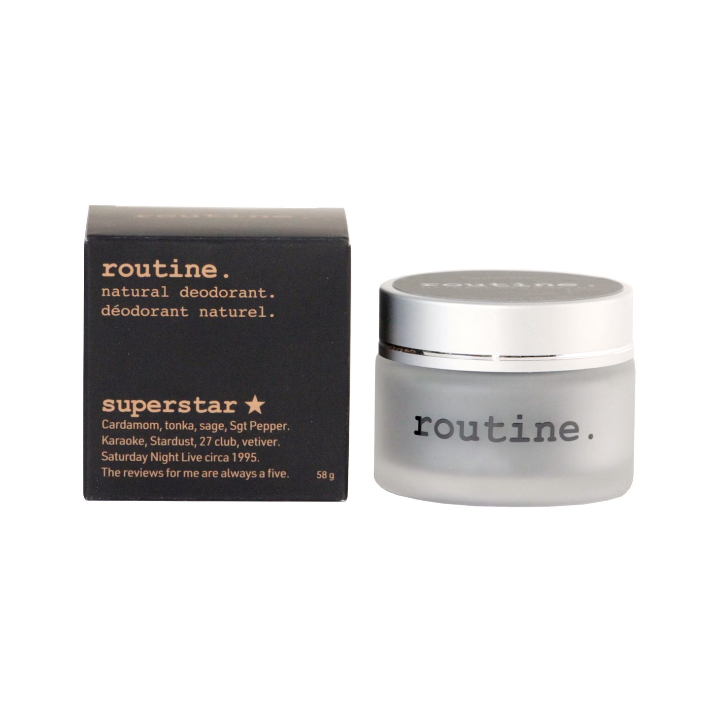 Routine Natural Deodorant 58g Glass Jar