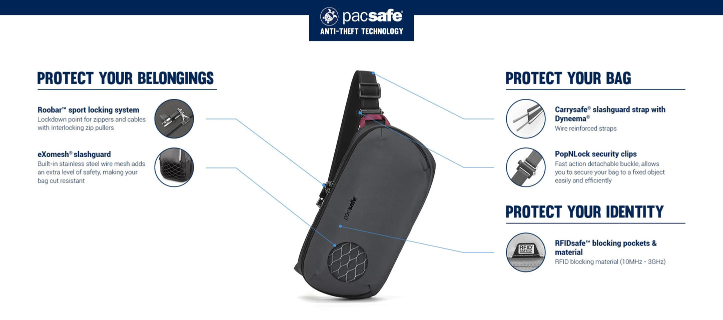 Pacsafe X Anti-Theft Urban Sling (5 L)