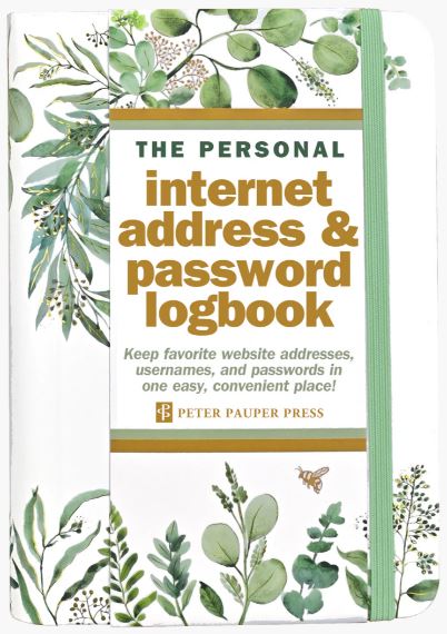 Internet Address & Password Logbook