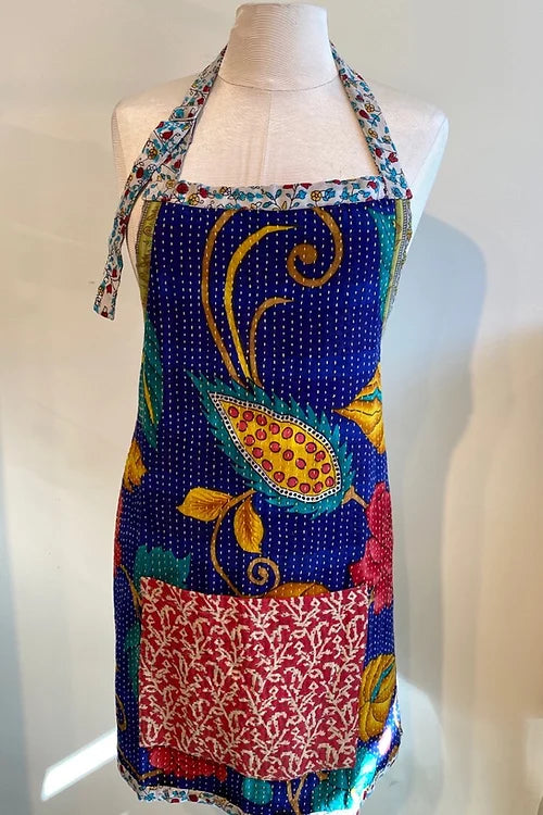 Marigold Collective Up-Cycled Sari Kantha Apron