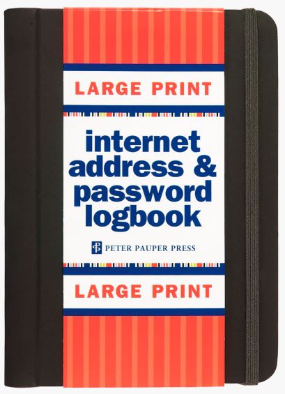 Internet Address & Password Logbook