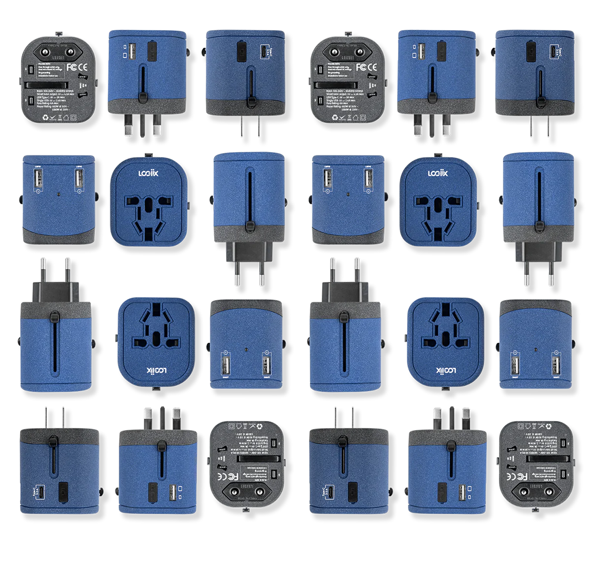 LOGiiX World Traveler + USB Travel Adapter