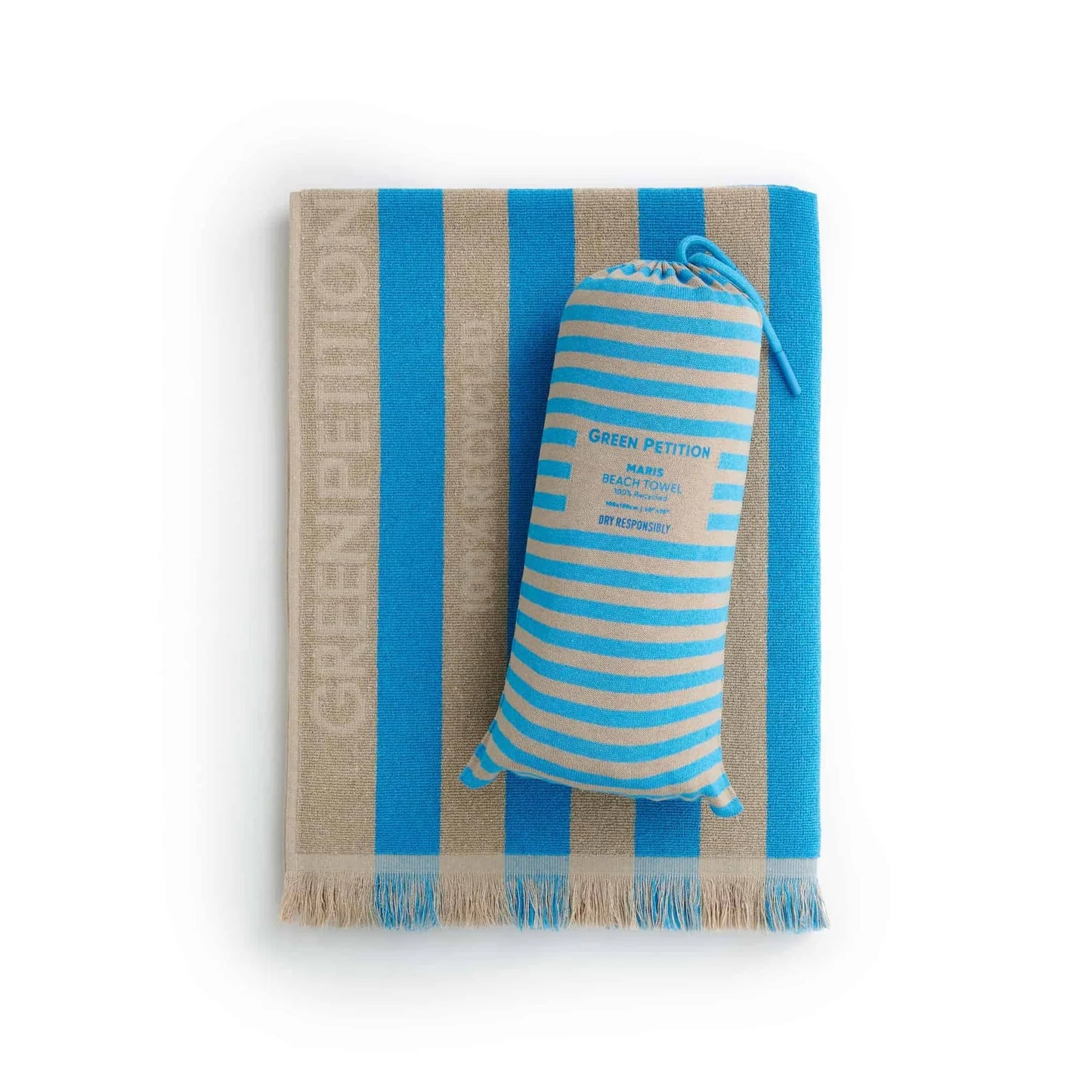 Green Petition - Maris Beach Towel 40”x70” (100 cm×180 cm)